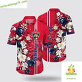 Florida Panthers Tropical Floral Hawaiian Summer - Adult & Kids T-Shirts, Sweatshirts & Hoodies apparel design preview 1