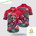 Florida Panthers Hawaiian Tropical Parrot Flamingo - Adult & Kids T-Shirts, Sweatshirts & Hoodies apparel design preview 1