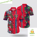 Florida Panthers Hawaiian Tropical Floral Summer - Adult & Kids T-Shirts, Sweatshirts & Hoodies apparel design preview 1