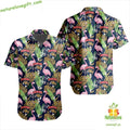 Florida Panthers Hawaiian Flamingo Button Up LV31 - Adult & Kids T-Shirts, Sweatshirts & Hoodies apparel design preview 1