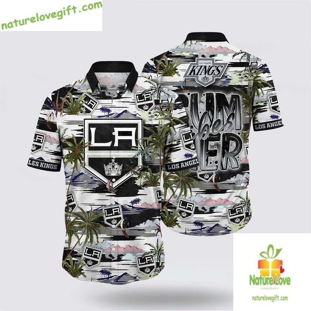 Los Angeles Kings Hawaiian Tropical Summer Beach - Adult & Kids T-Shirts, Sweatshirts & Hoodies apparel design preview 1