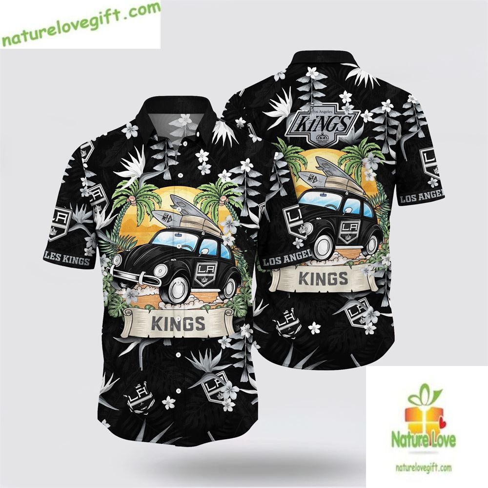 Los Angeles Kings Hawaiian Tropical Summer Travel - Adult & Kids T-Shirts, Sweatshirts & Hoodies apparel design preview 1