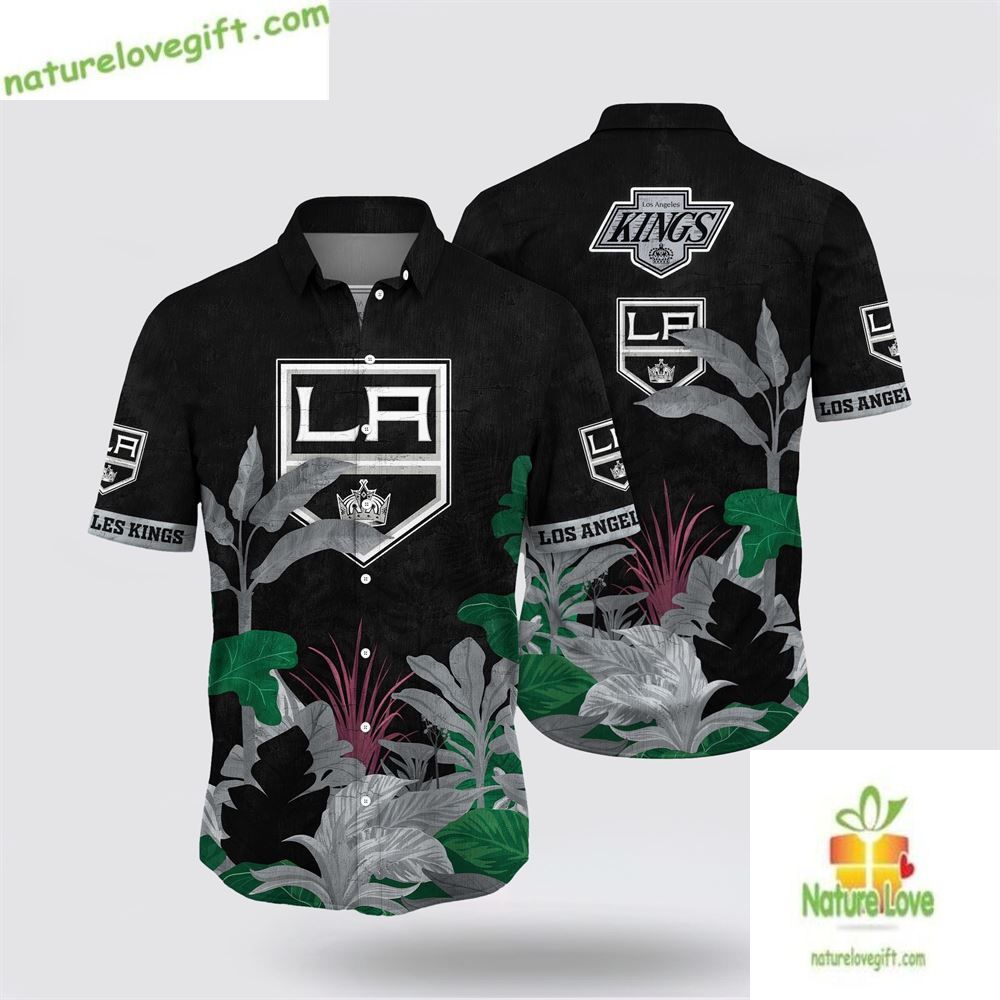 Los Angeles Kings Hawaiian Tropical Summer Aloha - Adult & Kids T-Shirts, Sweatshirts & Hoodies apparel design preview 1