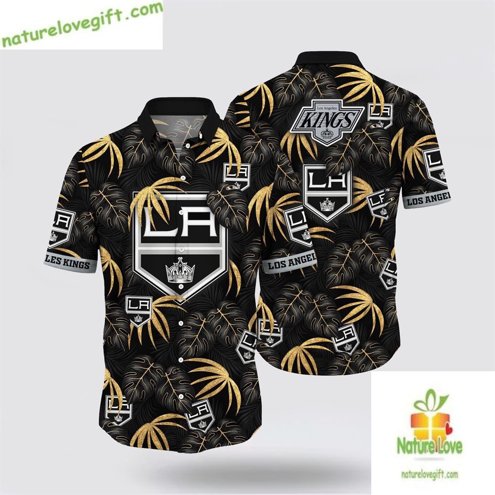 Los Angeles Kings Hawaiian Tropical Summer Aloha LV - Adult & Kids T-Shirts, Sweatshirts & Hoodies apparel design preview 1