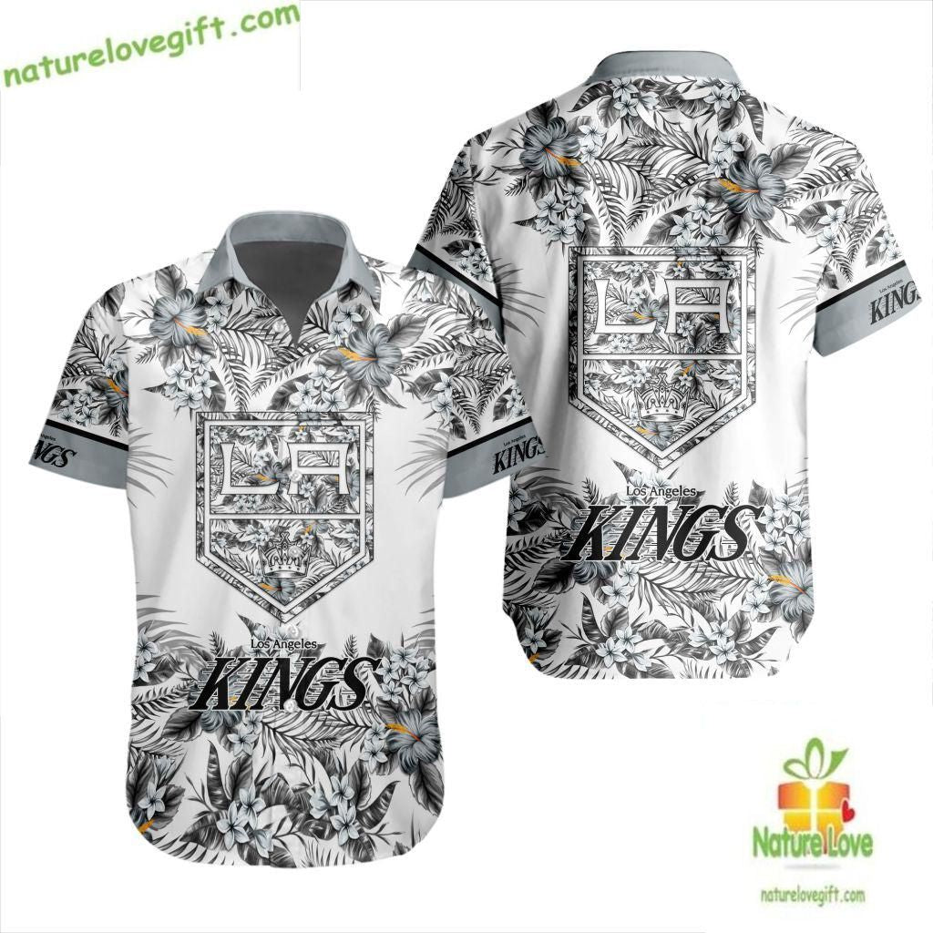 Los Angeles Kings Hawaiian Tropical Floral LV52056 - Adult & Kids T-Shirts, Sweatshirts & Hoodies apparel design preview 1