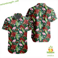 Minnesota Wild Hawaiian Flamingo Button Up - Adult & Kids T-Shirts, Sweatshirts & Hoodies apparel design preview 1