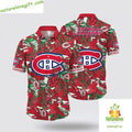 Montreal Canadiens NHL Hawaiian Tropical Leaf Fan - Adult & Kids T-Shirts, Sweatshirts & Hoodies apparel design preview 1