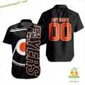 Philadelphia Flyers Hawaiian Hockey Team Aloha Button - Adult & Kids T-Shirts, Sweatshirts & Hoodies apparel design preview 1