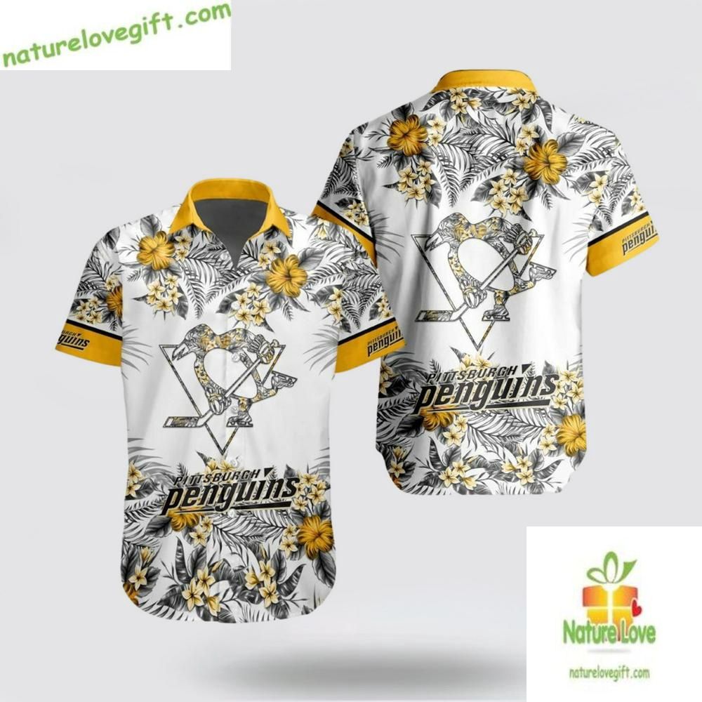 Pittsburgh Penguins Hawaiian NHL Beach Vibe Aloha - Adult & Kids T-Shirts, Sweatshirts & Hoodies apparel design preview 1