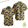 Pittsburgh Penguins Hawaiian Flamingo Button Up - Adult & Kids T-Shirts, Sweatshirts & Hoodies apparel design preview 1