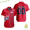 Washington Capitals Hawaiian Hockey Team Button Up - Adult & Kids T-Shirts, Sweatshirts & Hoodies apparel design preview 1