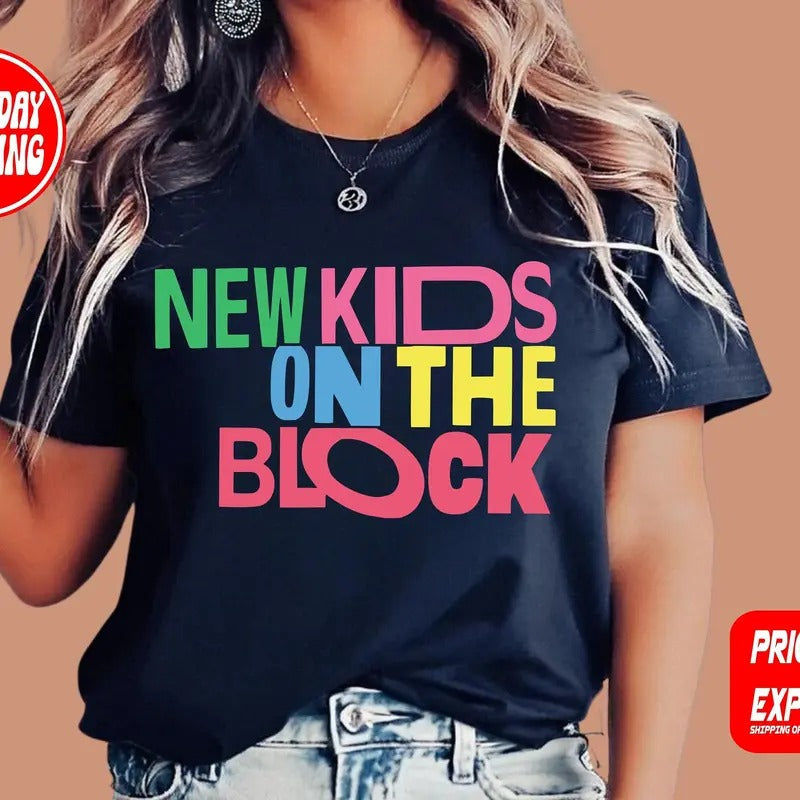 NKOTB Magic Summer 2024 New Block Vintage Group Tour - Adult & Kids T-Shirts, Sweatshirts & Hoodies apparel design preview 1