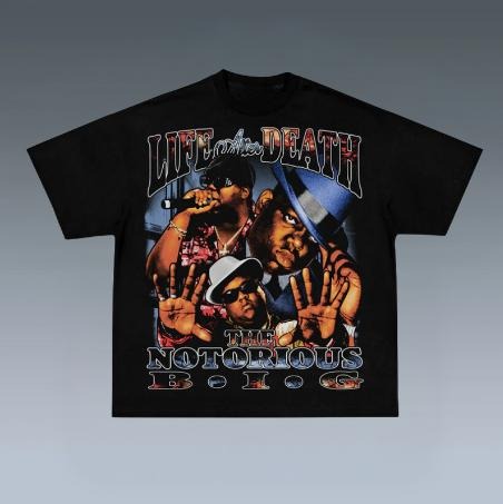 NOTORIOUS B.I.G. Prints Vintage Rapper Hip Hop Rap - Adult & Kids T-Shirts, Sweatshirts & Hoodies apparel design preview 1