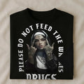 NUN PLEASE DO NO FEED WHO$ES D**GS Hodiee - Adult & Kids T-Shirts, Sweatshirts & Hoodies apparel design preview 1