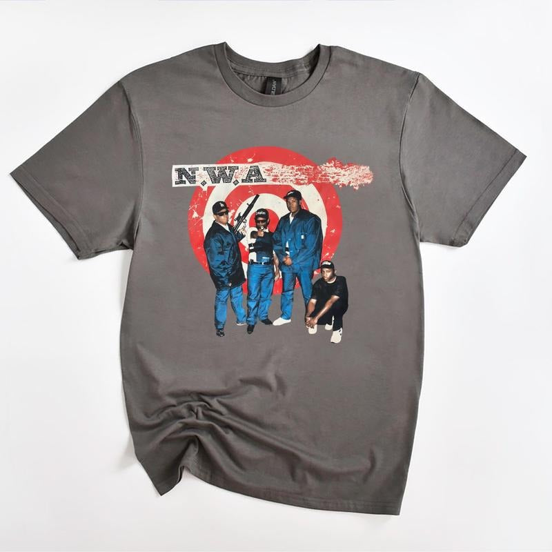 NWA Vintage Hiphop Rapper Street - Adult & Kids T-Shirts, Sweatshirts & Hoodies apparel design preview 1