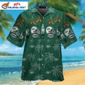 NY Jets Hawaiian Helmet And Palm Tree Mix Design - Adult & Kids T-Shirts, Sweatshirts & Hoodies apparel design preview 1
