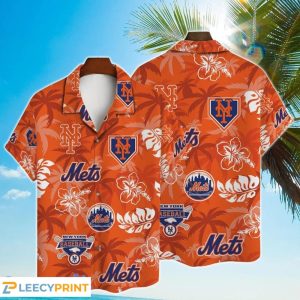 NY Mets Hawaiian Major League Baseball Tropical - Adult & Kids T-Shirts, Sweatshirts & Hoodies apparel design preview 1