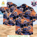 NY Mets Hawaiian Midnight Blue Palm Silhouettes - Adult & Kids T-Shirts, Sweatshirts & Hoodies apparel design preview 1
