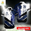 NY Yankees Hawaiian MLB Aloha Custom Baseball Apparel - Adult & Kids T-Shirts, Sweatshirts & Hoodies apparel design preview 1