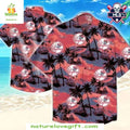 NY Yankees Hawaiian Red Sunset Beach Palm Tree - Adult & Kids T-Shirts, Sweatshirts & Hoodies apparel design preview 1