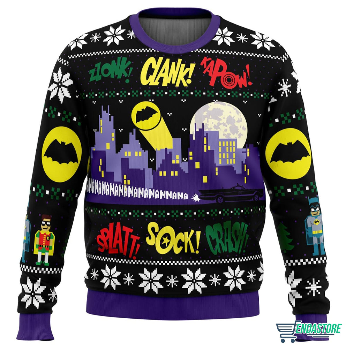 Nananana Pang Sock Crash 3D Ugly Christmas Sweater - Holiday Gift product image