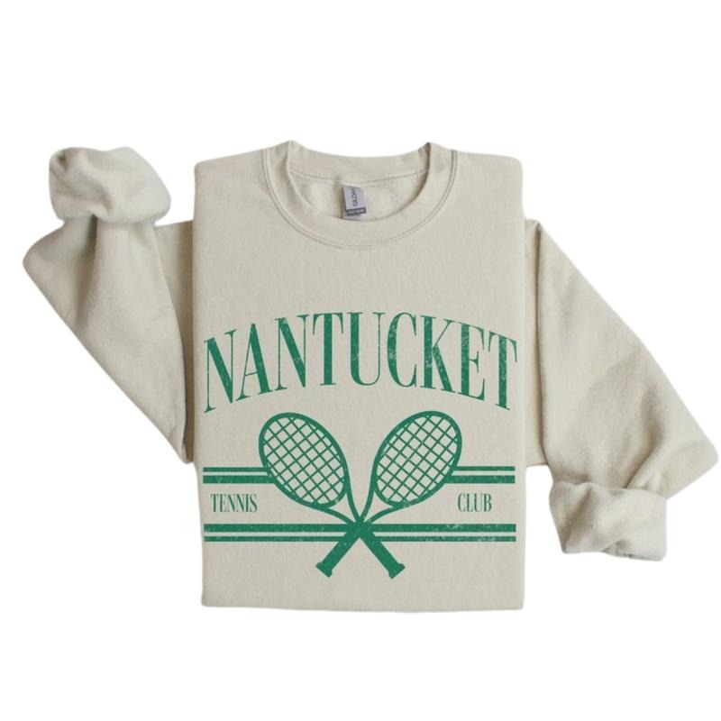 Nantucket Tennis Club Vintage Faded Bachelorette - Adult & Kids T-Shirts, Sweatshirts & Hoodies apparel design preview 1