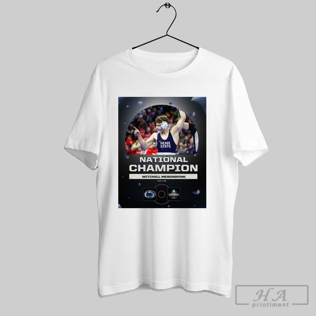 National Champion Mitchell Mesenbrink 165 Lbs Penn - Adult & Kids T-Shirts, Sweatshirts & Hoodies apparel design preview 1