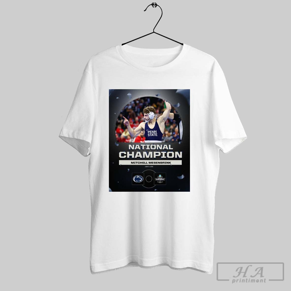 National Champion Mitchell Mesenbrink 165 Lbs Penn - Adult & Kids T-Shirts, Sweatshirts & Hoodies apparel design preview 1