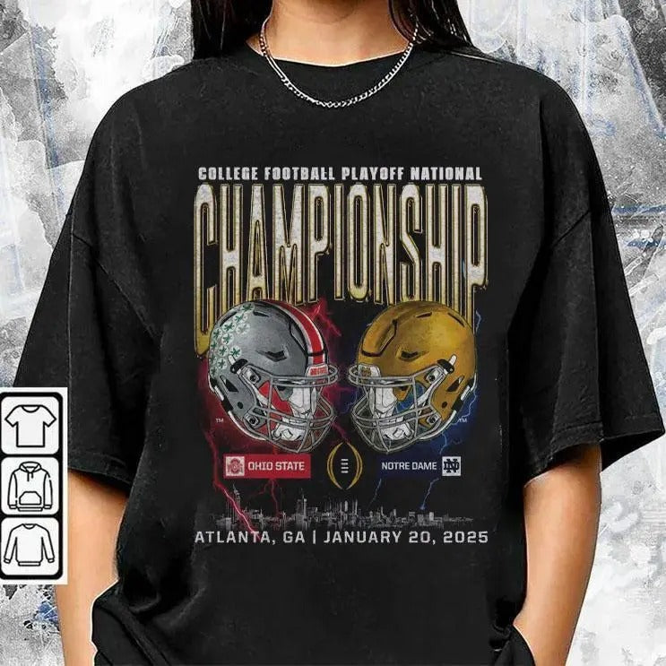 National Championship Ohio State VS Notre Dame - Adult & Kids T-Shirts, Sweatshirts & Hoodies apparel design preview 1