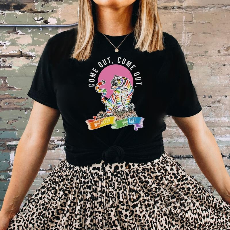National Coming Out Day Gay Pride LGBTQ Equality LGBT - Adult & Kids T-Shirts, Sweatshirts & Hoodies apparel design preview 1