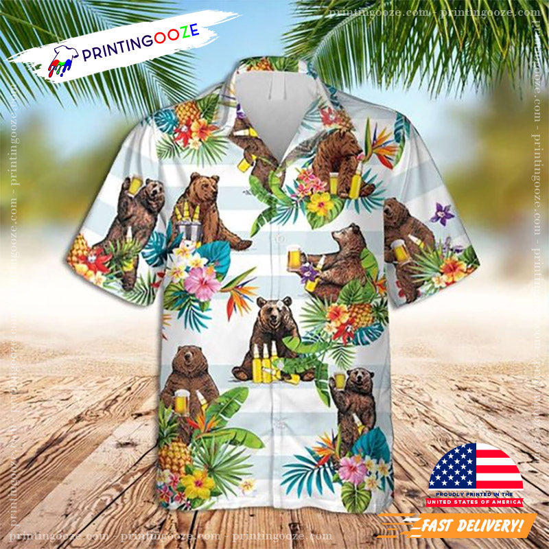 National Drink Beer Day Hawaiian - Adult & Kids T-Shirts, Sweatshirts & Hoodies apparel design preview 1