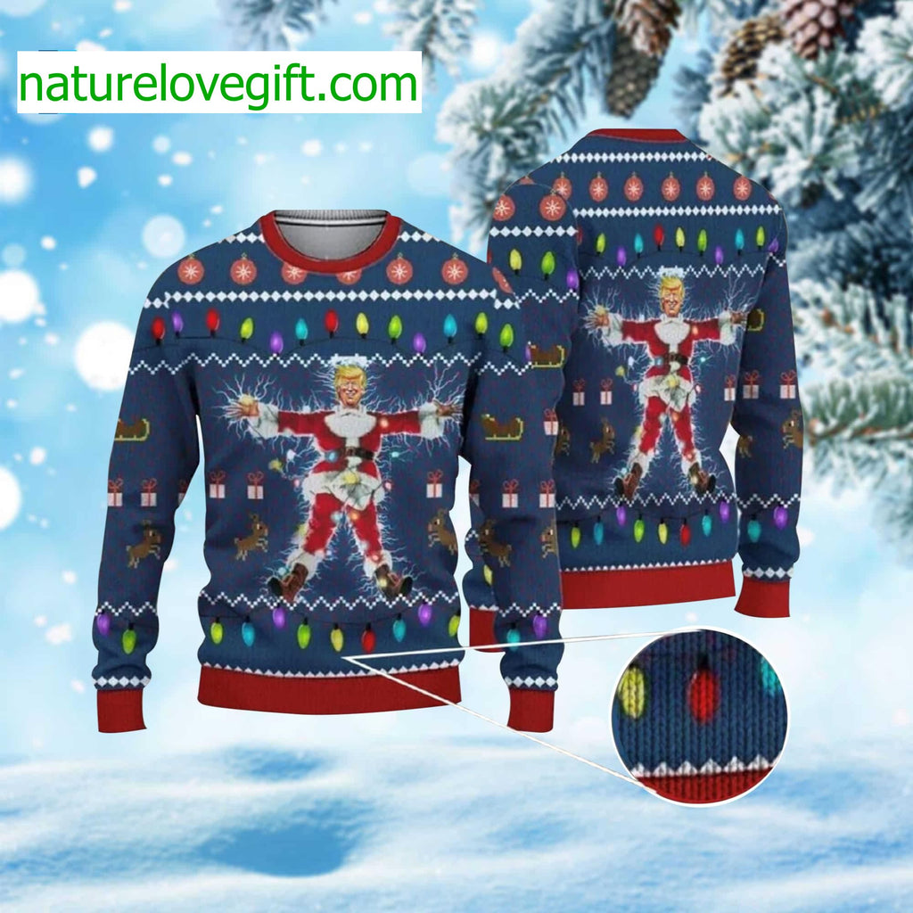National Lampoon’s Trump Christmas Vacation Ugly Christmas Sweater - Holiday Gift product image