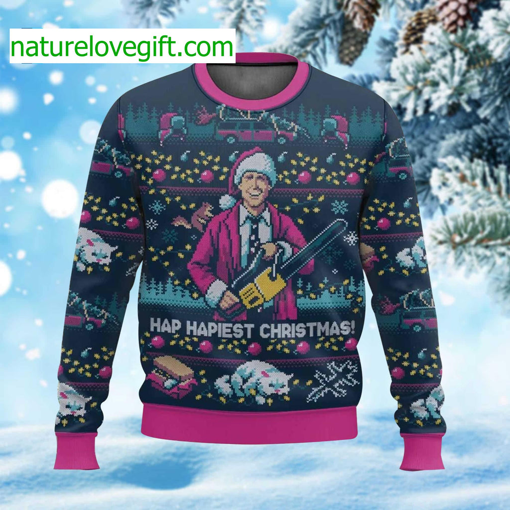 National Lampoon’s Vacation Hap Happiest Christmas Sweater - Holiday Gift product image