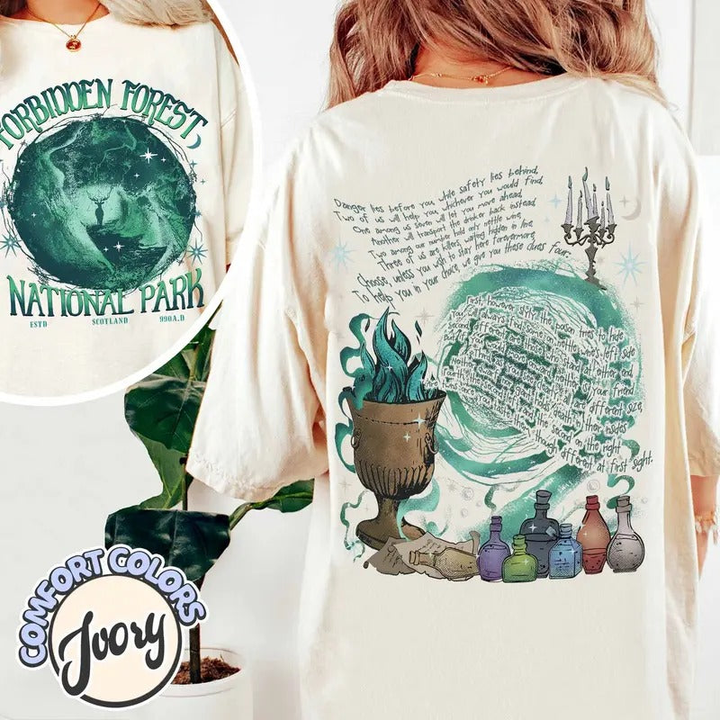National Park Wizard F0rbidden Forest Hp Inspired - Adult & Kids T-Shirts, Sweatshirts & Hoodies apparel design preview 1