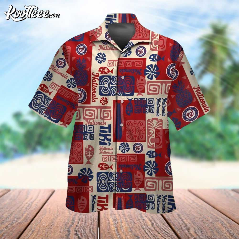 Nationals Washington Tropical Summer Hawaiian - Adult & Kids T-Shirts, Sweatshirts & Hoodies apparel design preview 1