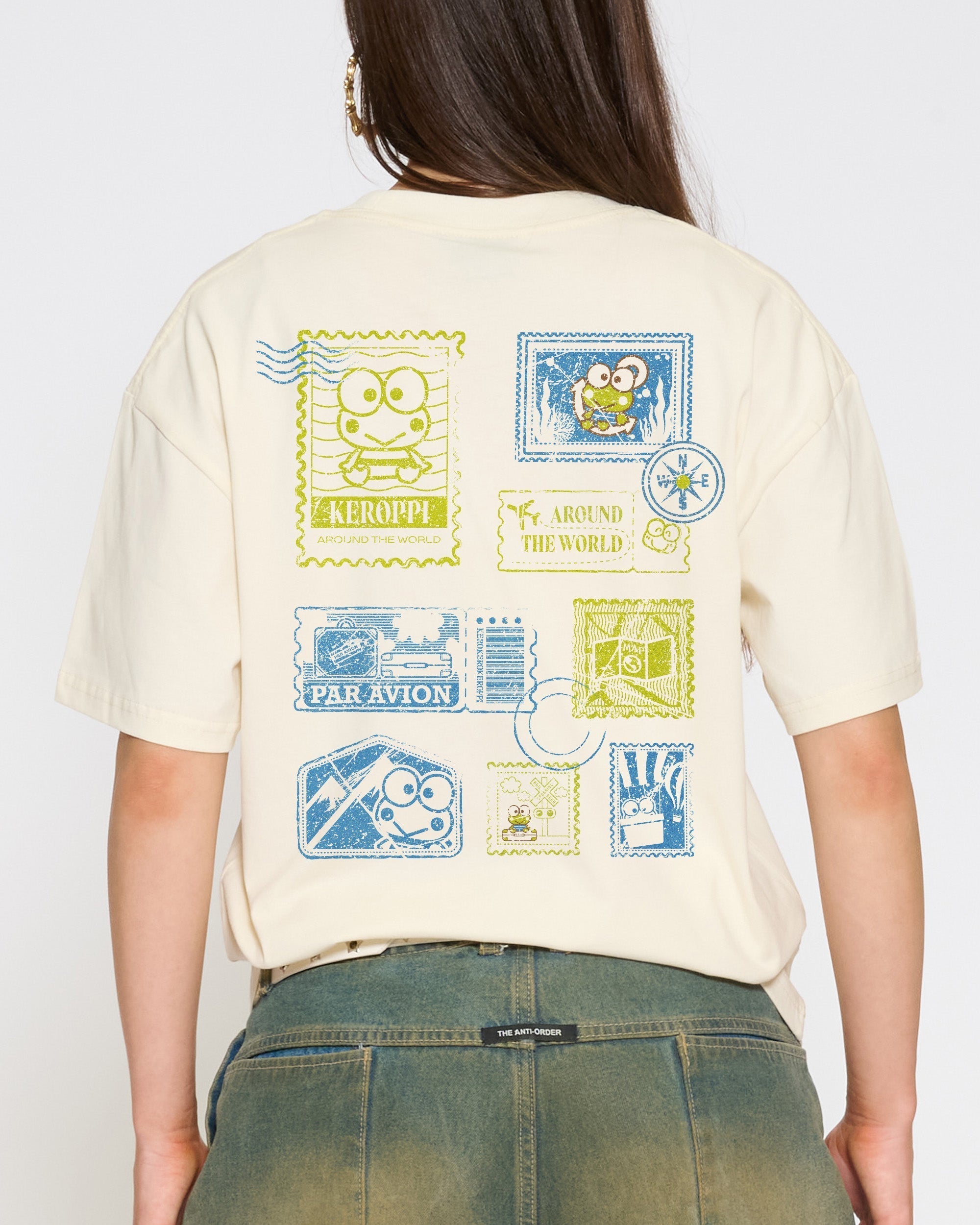 Keroppi Stamp - Adult & Kids T-Shirts, Sweatshirts & Hoodies apparel design preview 1