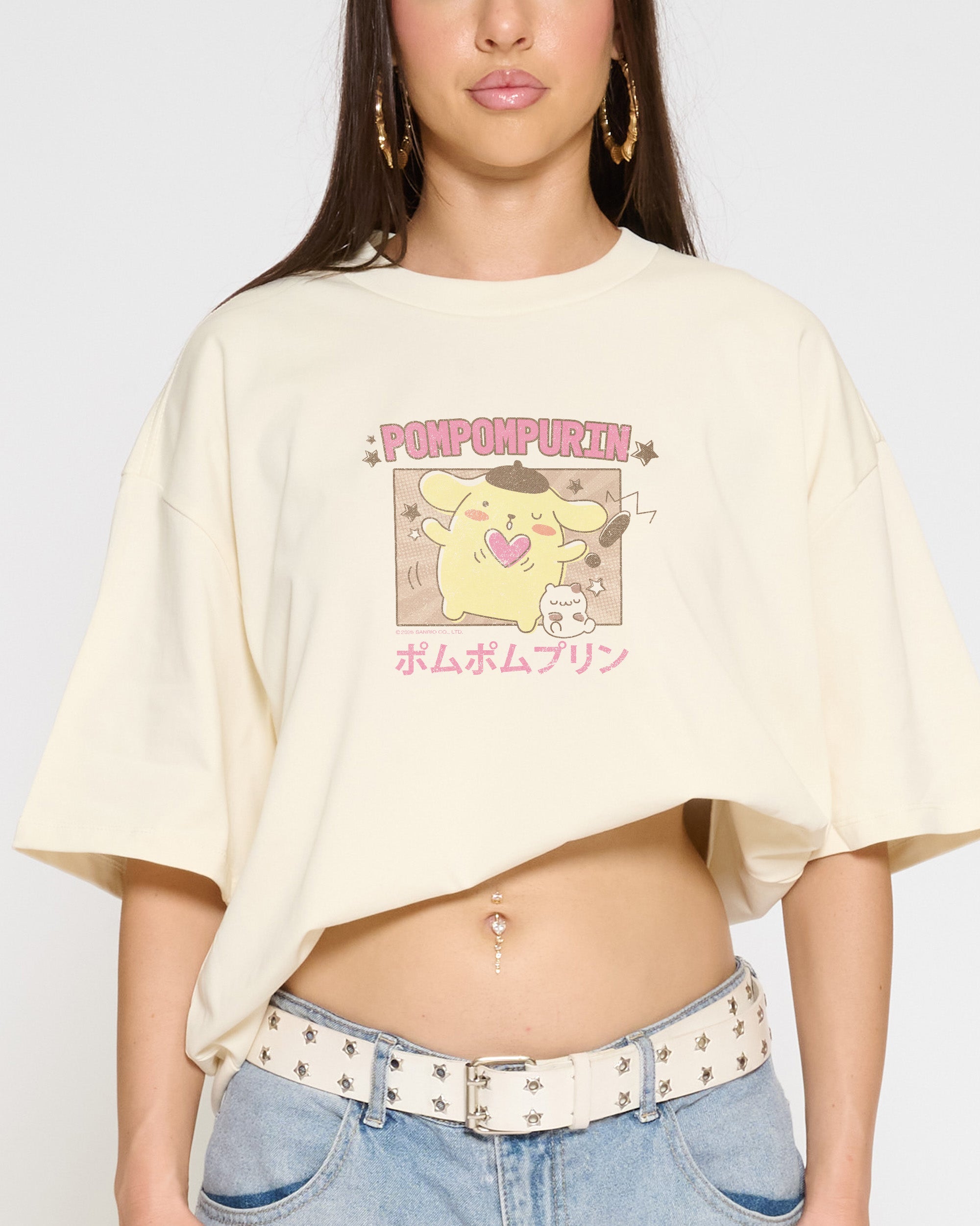 Pompompurin Kawaii Oversized - Adult & Kids T-Shirts, Sweatshirts & Hoodies apparel design preview 1