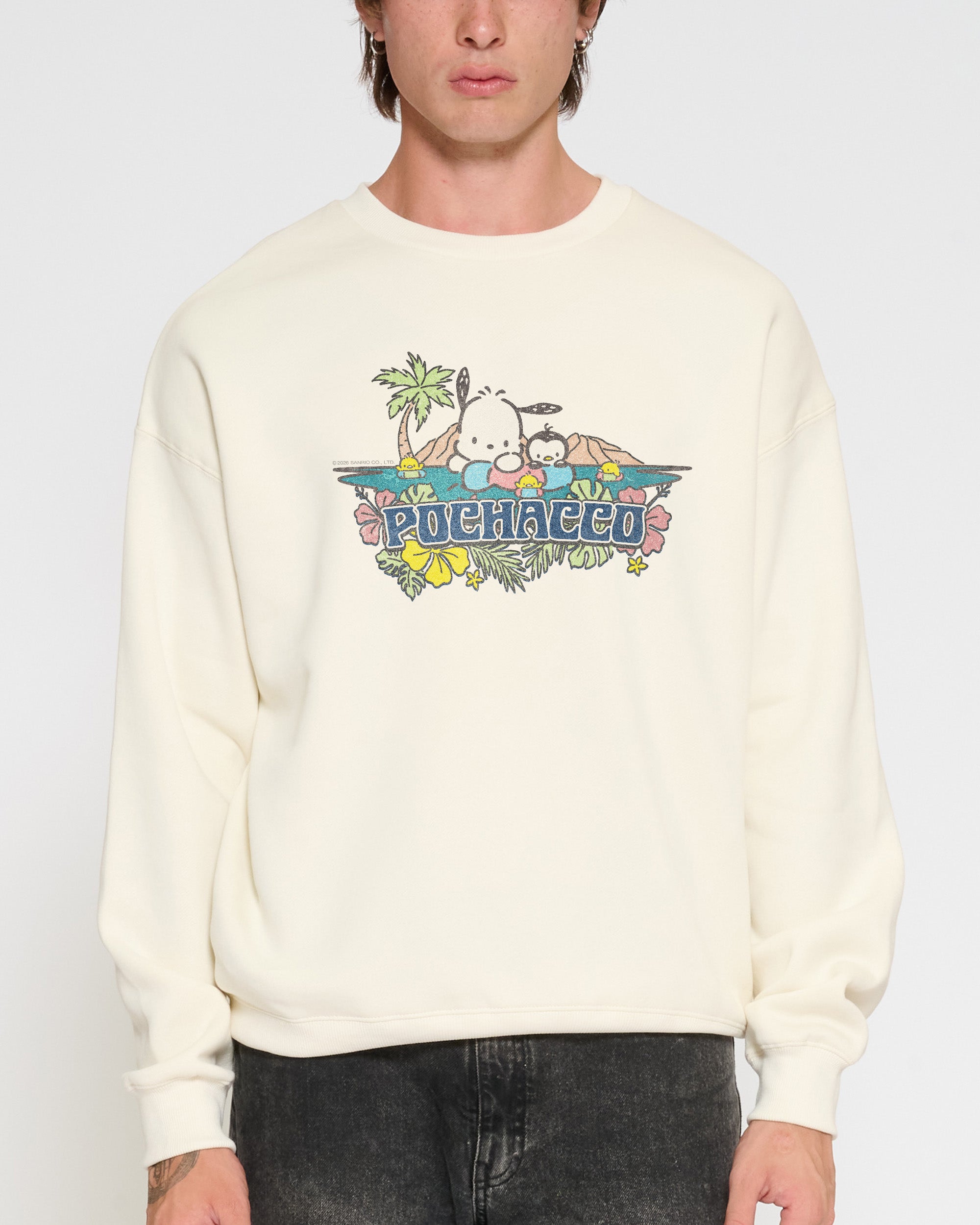 Pochacco Summer Friends - Adult & Kids T-Shirts, Sweatshirts & Hoodies apparel design preview 1