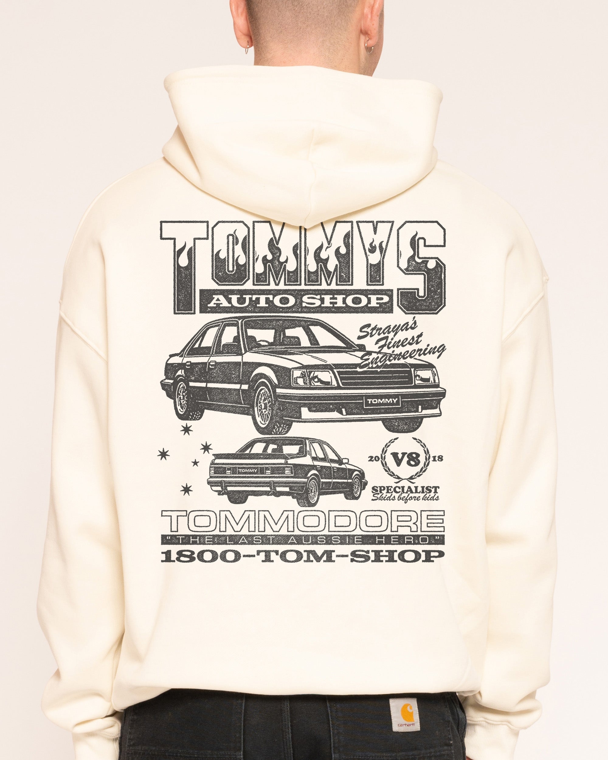 Tommy's Auto Shop - Adult & Kids T-Shirts, Sweatshirts & Hoodies apparel design preview 1