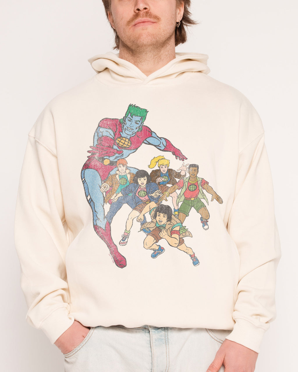 Vintage Captain Planet - Adult & Kids T-Shirts, Sweatshirts & Hoodies apparel design preview 1