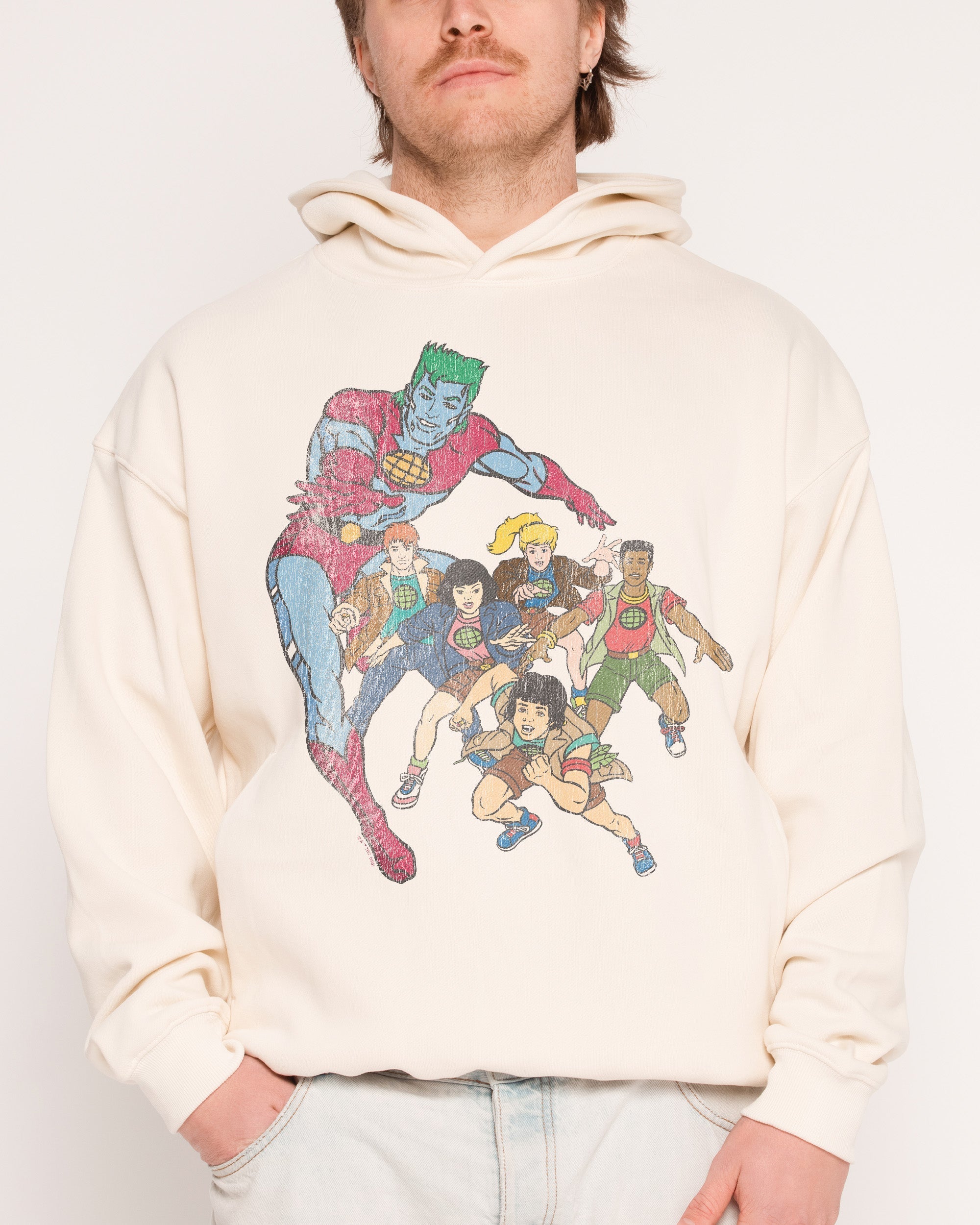 Vintage Captain Planet - Adult & Kids T-Shirts, Sweatshirts & Hoodies apparel design preview 1
