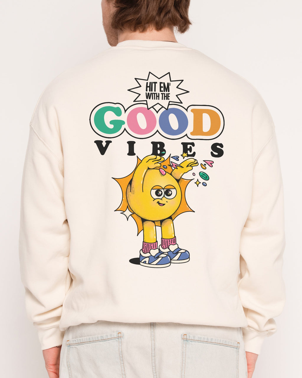 Hit Em' With the Good Vibes - Adult & Kids T-Shirts, Sweatshirts & Hoodies apparel design preview 1