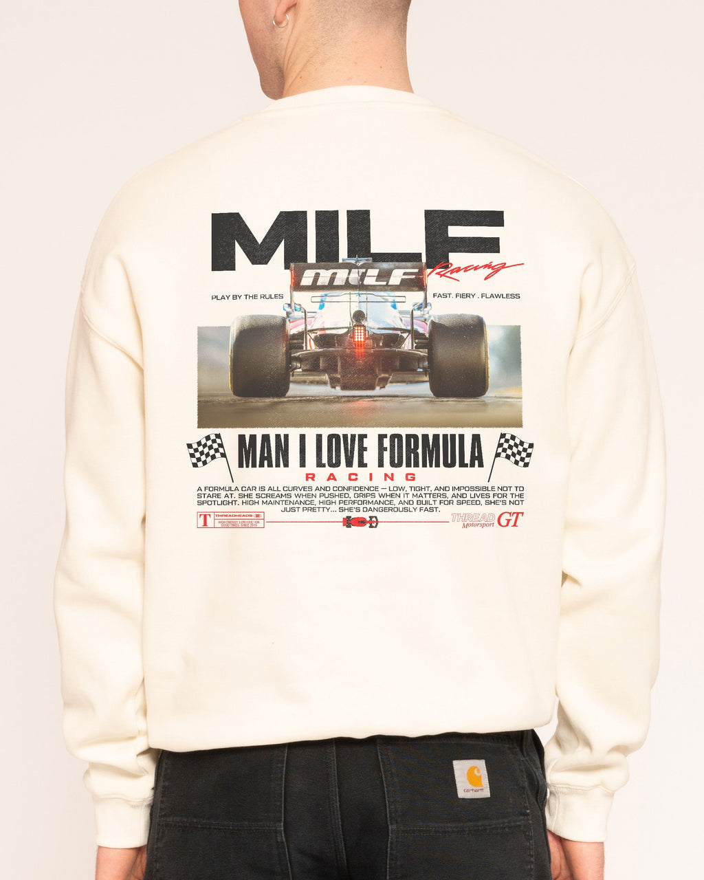 MILF Racing - Adult & Kids T-Shirts, Sweatshirts & Hoodies apparel design preview 1