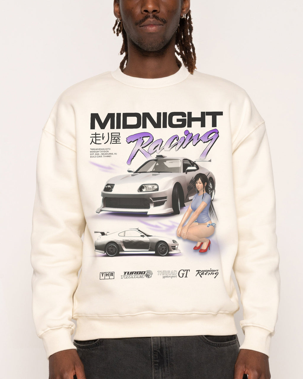 Midnight Racing - Adult & Kids T-Shirts, Sweatshirts & Hoodies apparel design preview 1