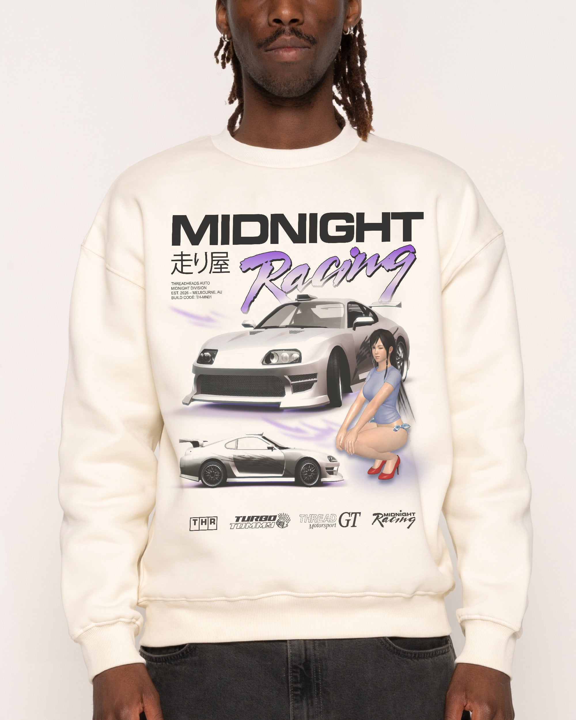 Midnight Racing - Adult & Kids T-Shirts, Sweatshirts & Hoodies apparel design preview 1