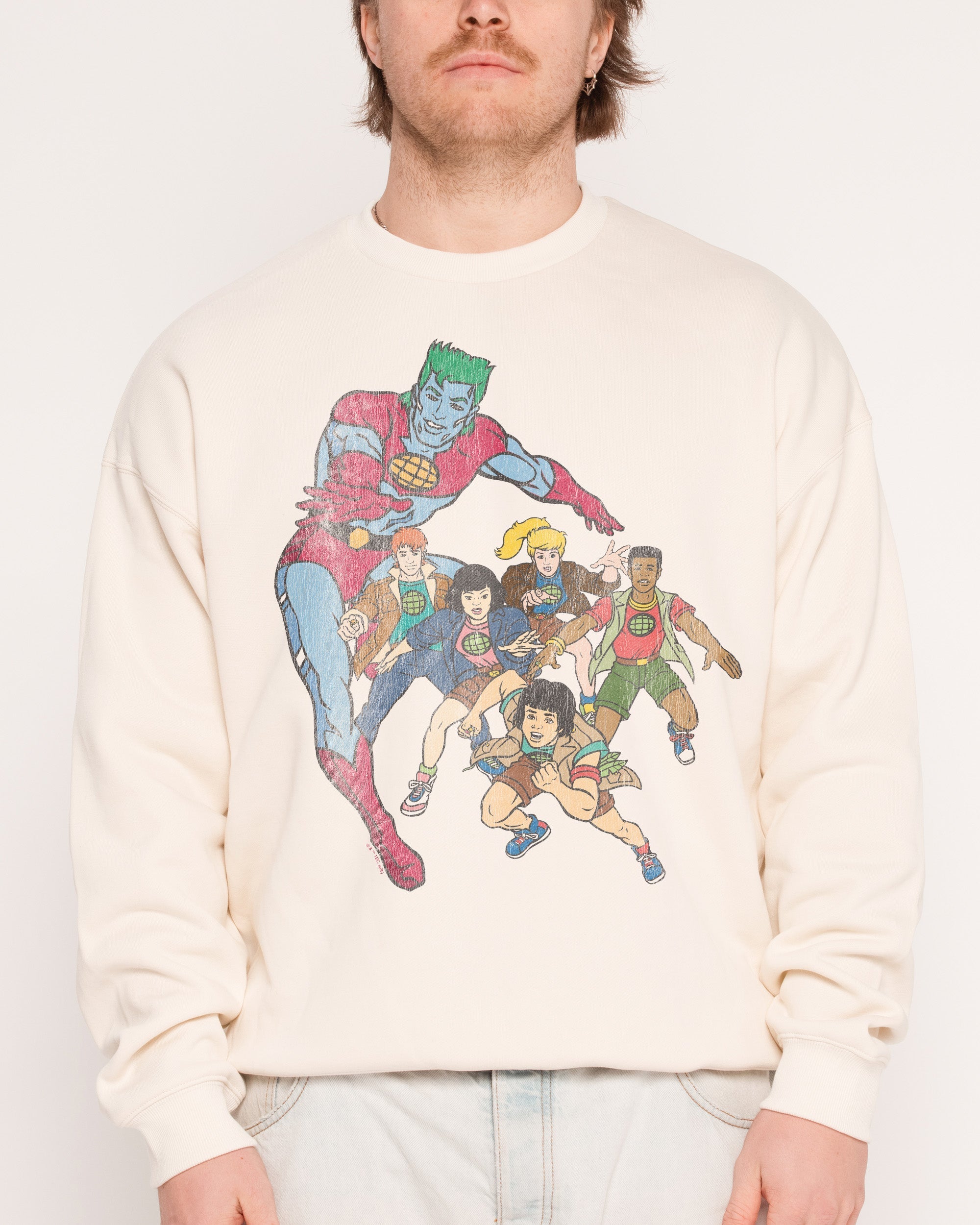 Vintage Captain Planet - Adult & Kids T-Shirts, Sweatshirts & Hoodies apparel design preview 1