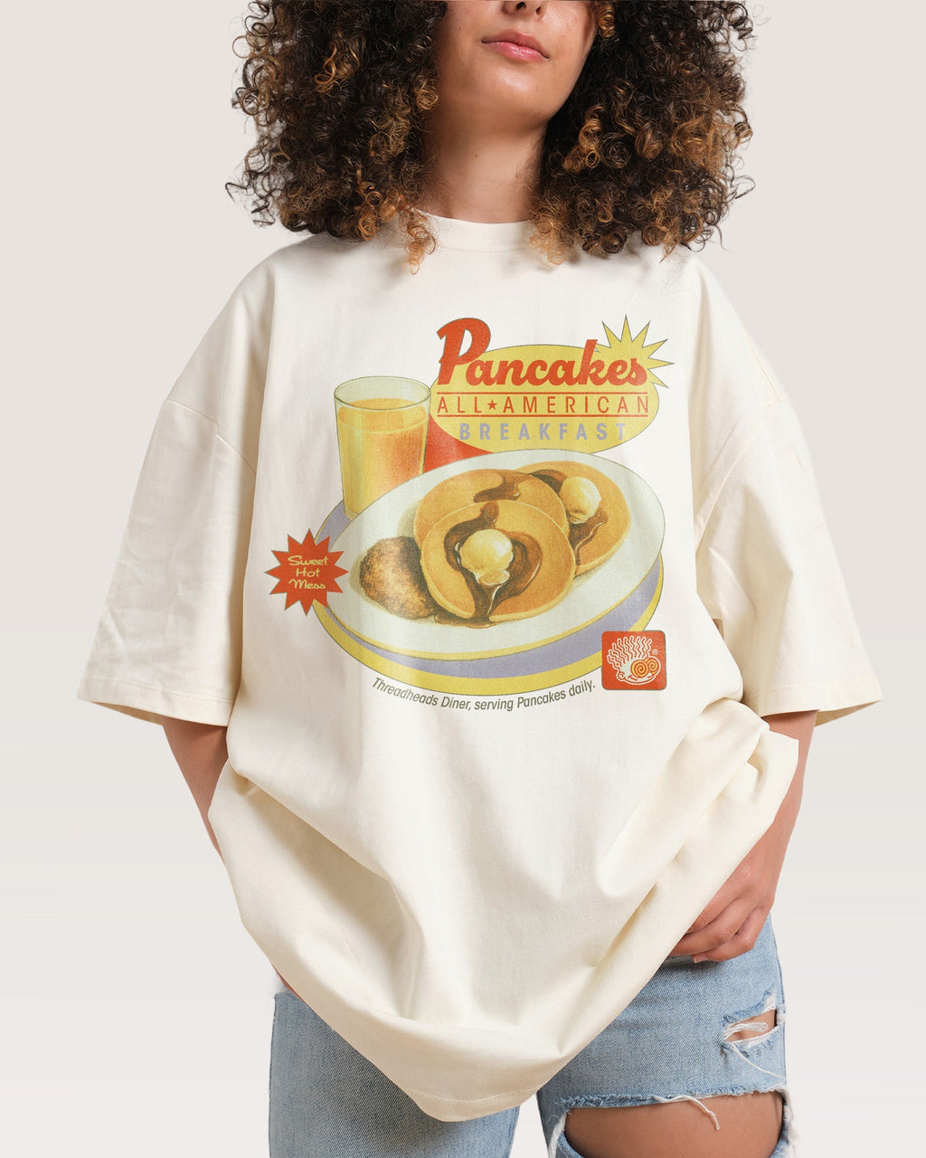 Pancakes Oversized - Adult & Kids T-Shirts, Sweatshirts & Hoodies apparel design preview 1