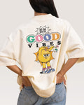 Hit Em' With the Good Vibes Oversized - Adult & Kids T-Shirts, Sweatshirts & Hoodies apparel design preview 1