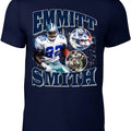 Navy Dallas Emmitt Smith Bootleg - Adult & Kids T-Shirts, Sweatshirts & Hoodies apparel design preview 1