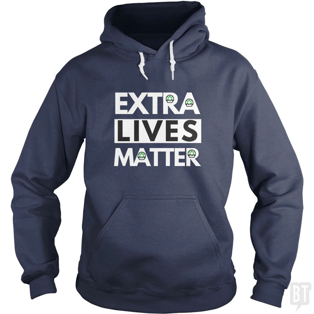 Extra Lives Matter - Adult & Kids T-Shirts, Sweatshirts & Hoodies apparel design preview 1